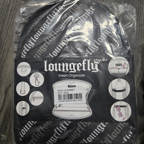 NFL Loungefly sequin mini backpack & Insert Organizer - Picture 6 of 7